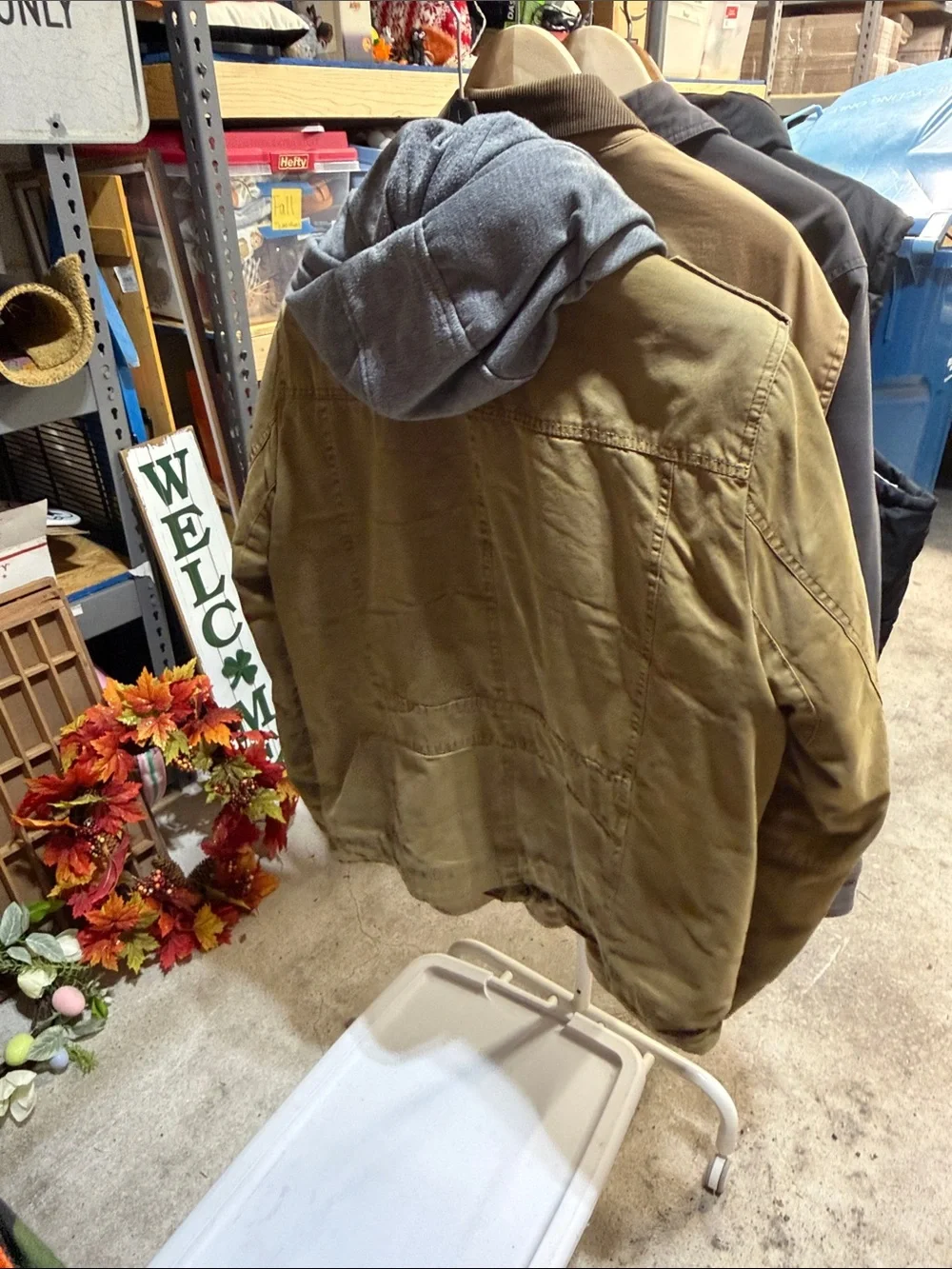 Levi's Tan Sherpa-Lined Hooded Field Jacket